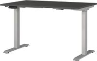 Germania bureau 7907-640, in grafiet/zilver, EL. in hoogte verstelbaar, 120 x 120 x 80 cm (b x h x d)