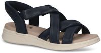 Caprice Dames Sandaal 9-28209-46 814 G-breedte Maat: 42 EU Blauw Leer Platte Sandaal