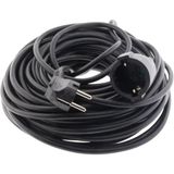 Zenitech Schuko verlengkabel HO5VV-F 3G1,5mm² 25m zwart