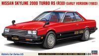 Hasegawa Modelbouwpakket Auto - 21165 Nissan Skyline 200 Turbo RS R30 - Vroege Editie 1983 - Japanse Auto Plastic - 1:24 - Modelbouw