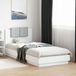 Maison Exclusive - Lit cadre avec tête de lit blanc bois d'ingénierie