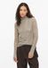 s.Oliver Vrouwen Beige Pied-de-poule Aansluitend Polyester Mesh Shirt