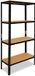 Shelfplaza BLACK metalen stellingkast - 180x50x45 cm - zwart - 4 planken