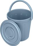 Seau ICS C552015, 15 l, bleu, avec couvercle