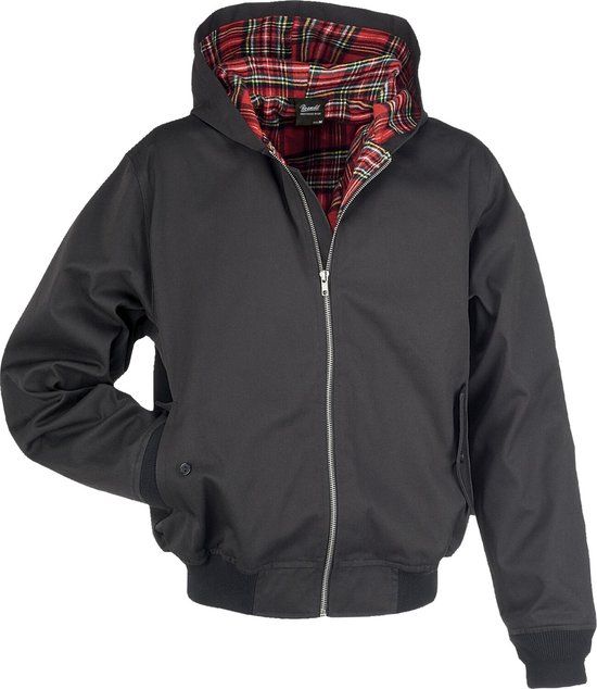 Brandit Lord Canterbury Hooded Heren Bomberjack - zwart - XL