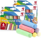 Clown Stoepkrijt Sticks - 24 Stuks - Verschillende Kleuren