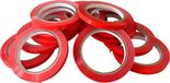 Kortpack PVC-Tape 9mm breed x 66mtr lang - Rood - 16 rollen