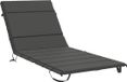 vidaXL Ligstoel Kussen GEMERT 100% Polyester Antraciet 200 x 90 x 3 cm