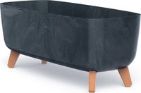 Prosperplast Bloembak Rechthoek Gracia Case Effect 58x24x24cm Antraciet