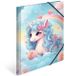 HERMA Mappen A4 Happy Unicorn set, 3-delig, hoekmappen van karton met kleutermotief, elastische band, binnenkleppen en binnenprint voor jongens, meisjes en kinderen
