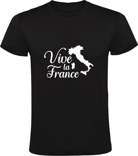 Sol's Vive la France Heren T-shirt - Zwart - 3XL