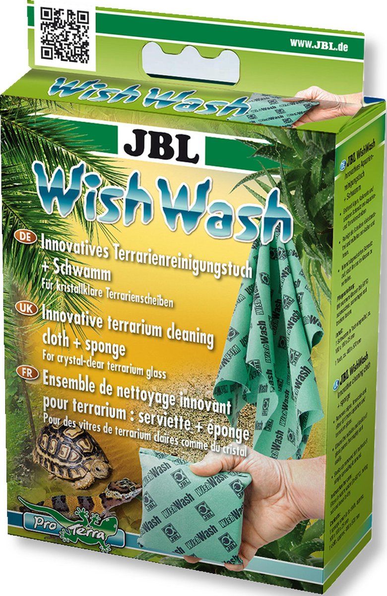 JBL Wish Wash reinigingsspons aquarium of terrarium - groen