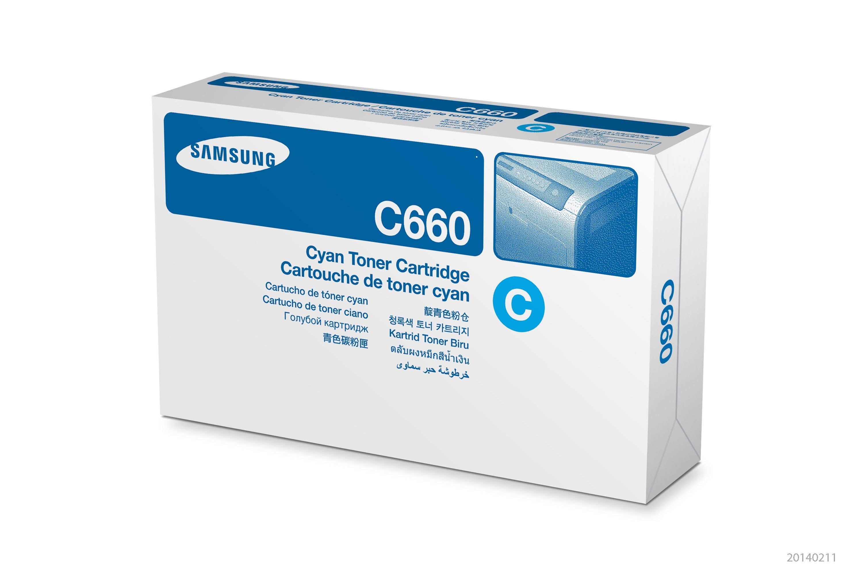 HP Samsung CLP-C660B Cyaan Tonercartridge