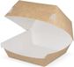 TakeAware Hamburgerbak kraft/blanc bio (400 stuks)