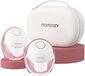 Momcozy M6 Handsfree Elektrische Borstkolf - Dubbelzijdig - Wit/Rood - 2 stuks