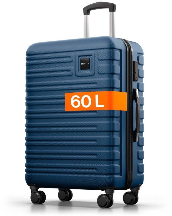 Koffer Polycarbonaat Koffer L 67 cm Blauw