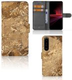 B2Ctelecom Sony Xperia 1 III Bookcase Marmer Creme
