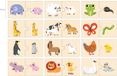 VIGA Houten puzzel Dieren ouder & jong 24-delig Multicolor