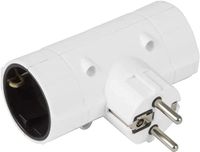 Amig - Schuko-stekkeradapter 2-voudig Mod.3207 met randaarde
