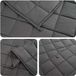 vidaXL Couverture lestée Anthracite 150 x 200 cm 11 kg 100% Coton 205T