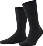 Esprit Rib Boot eenkleurig katoen sokken heren zwart - maat 43-46