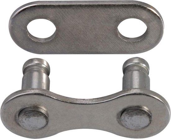 KMC Verbindingsschakel Snap-on Smal 3/32 Staal Zilver 2 Stuks