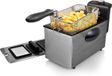 OEM Friteuse Elektrische friteuse, 3 liter, 2000 watt, met instelbare thermostaat, roestvrij staal