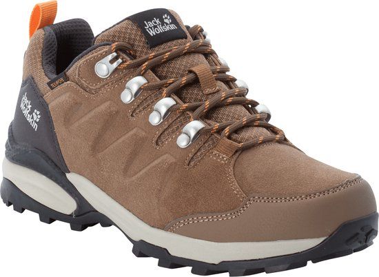 Jack Wolfskin Refugio Texapore Low W Dames Wandelschoenen - brown / apricot - Maat 37