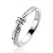 ZINZI Zilveren Ring met Witte Zirkonia ZIR2680