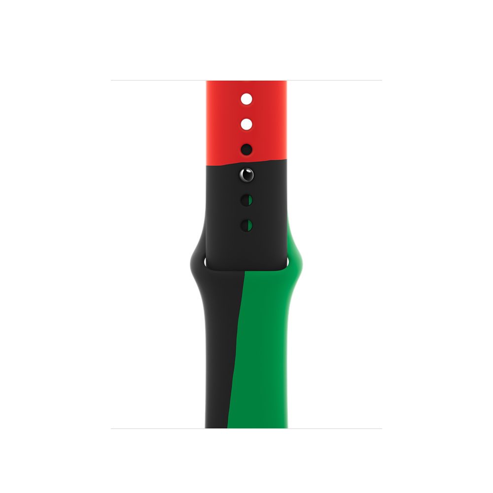 Apple Watch Band - Black, Green, Red - Fluoroelastomer - M/L - 38/40/41mm