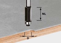 Festool kantenfrees HW dia 12.7mm NL=25mm