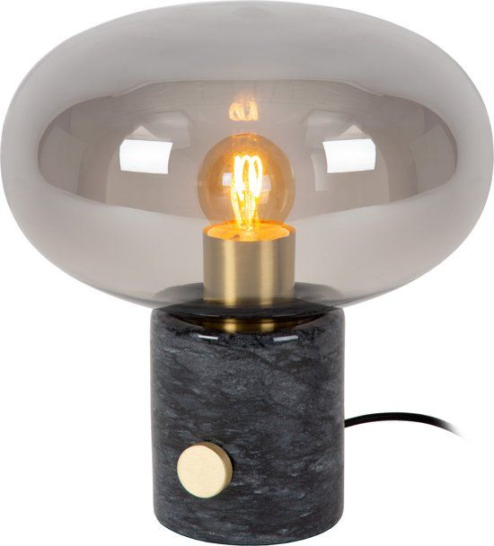 Lucide CHARLIZE Tafellamp - Ø 23 cm - Fumé - Marmer