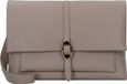 Coccinelle Leren Schoudertas Dorian Handbag Grained Leather Warm Taupe