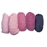 Rayher Hobby Viltwol, pure scheerwol, roze tinten gemêleerd, set 5 kleuren à 20 g, 100 g, 100% wol