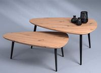 HomeTrends4You Luka Salontafel/koffietafel, houtmateriaal, artiseiken, 100 x 46 x 70 cm