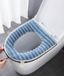 Set de 2 Housses de siège de toilette épaisses et douces - Lavable - Bleu
