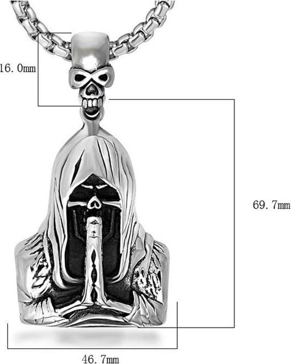 Missan Online Missan: Ketting Skull Hoog Kwaliteit / Ketting / Spiegelhanger auto / Autospiegel hanger