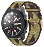 Wigento Samsung Geweven Nylon Band voor Galaxy Watch 6, 5, 4, Normal, Pro, Classic