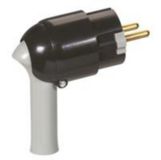 Legrand 050176 2P geaarde stekker zwart met handgreep