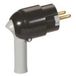 Legrand 050176 2P geaarde stekker zwart met handgreep
