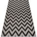 Floorlux Tapis En Corde Sizal 20340 Argentin / Noir Zigzag Gris 200x290 Cm