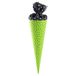 goldbuch 93 551 93551 snoepzak met punt- en sterpatroon, snoepzak 35 cm, groen/zwart, geschenkverpakking voor vele gelegenheden, voor de eerste schooldag en het begin van de school