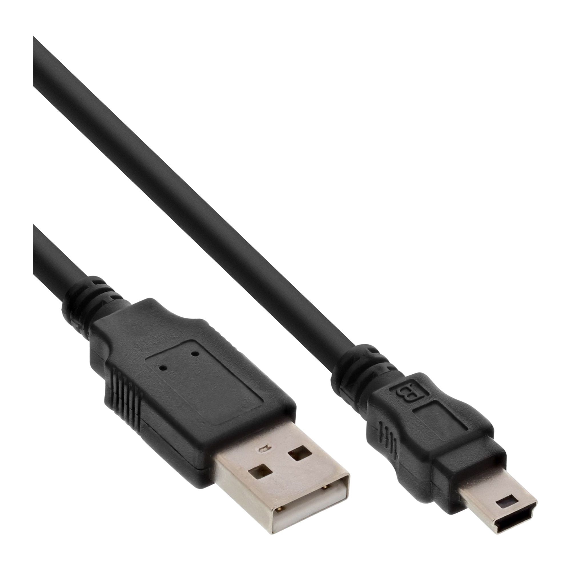 Inline USB 2.0 Kabel - 5m - Zwart