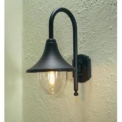 KONSTSMIDE Zwart, Acrylglas helder wandlamp 7237-750 E27