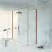 FortiFura Galeria Douchecabine - 60x180x200 cm - Veiligheidsglas - Antikalk - Geborsteld koper