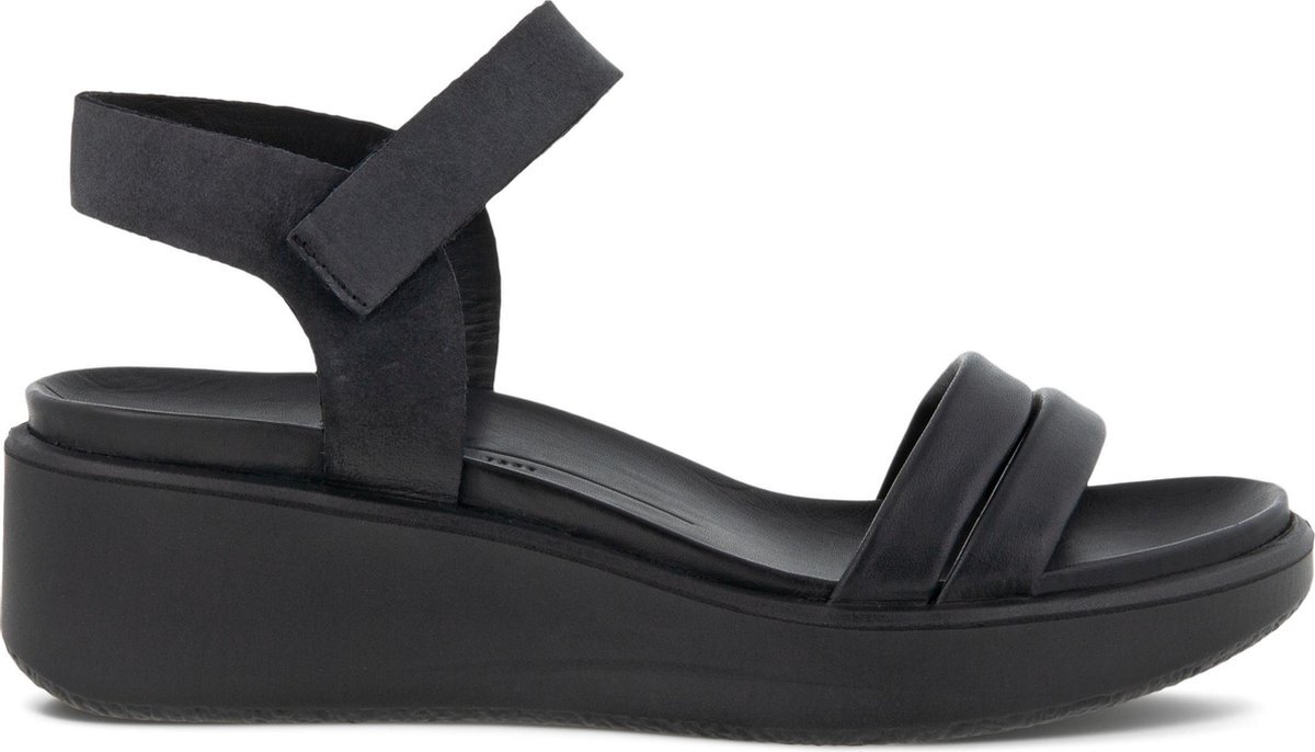 ECCO Flowt Wedge Dames Sandalen - Zwart - Maat 40