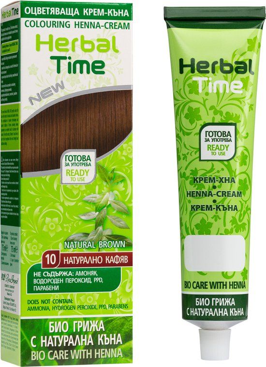 Rosa Impex Herbal Time Natural Brown Henna Haarverf - 75ml