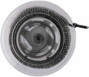Merkloos / Sans marque Giving Meetlint/rolmaat - zwart - 1.5M - compact - oprolbaar - reisformaat - kunststof