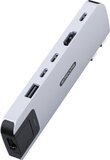 Sitecom 6-in-2 Multiport Hub for MacBook - Silver - 100W - 10 Gbps - 4K 60Hz