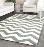 Safavieh Vloerkleed Crosby handgemaakt wol 122 x 183 cm Donkergrijs